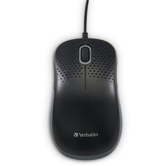 Ratón Verbatim 49024 mano derecha USB tipo A 1000 DPI Negro ergonómico
