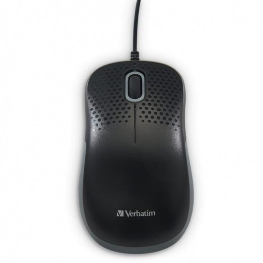 Ratón Verbatim 49024 mano derecha USB tipo A 1000 DPI Negro ergonómico