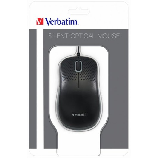 Ratón Verbatim 49024 mano derecha USB tipo A 1000 DPI Negro ergonómico
