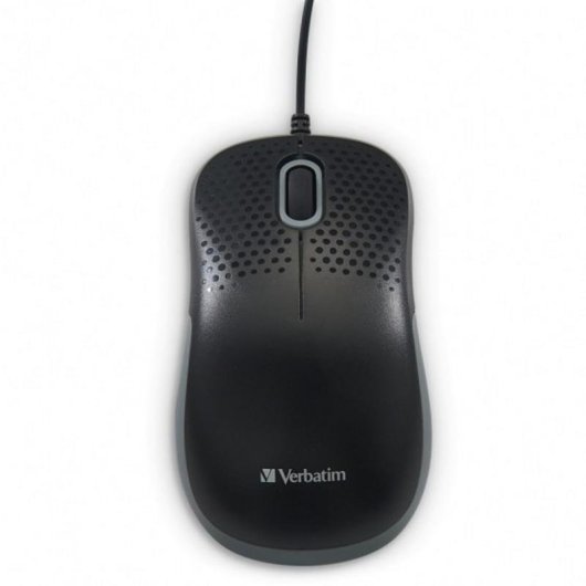 Ratón Verbatim 49024 mano derecha USB tipo A 1000 DPI Negro ergonómico