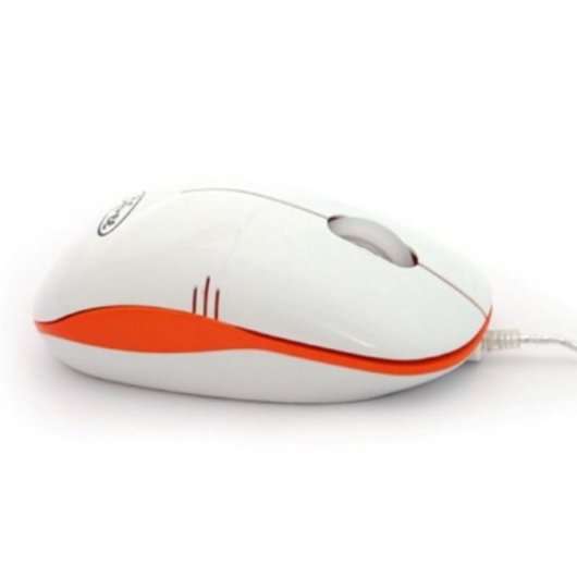 Ratón 3free 3F-MCM101/WO USB Tipo A 800 DPI Blanco Naranja Mini Tamaño