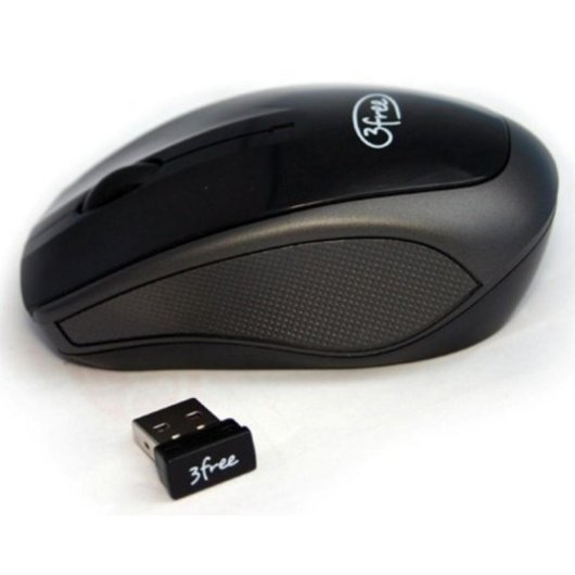 Ratón 3free 3F-MCW401 RF inalámbrico 1000 DPI Negro ergonómico