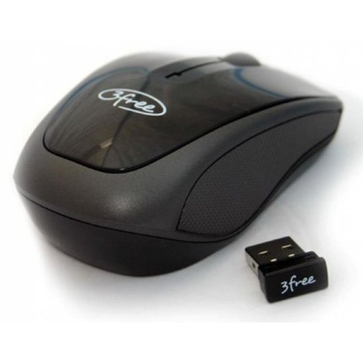 Ratón 3free 3F-MCW401 RF inalámbrico 1000 DPI Negro ergonómico