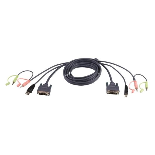 Cable KVM ATEN DVI-D USB Dual Link de 1,8 m Negro
