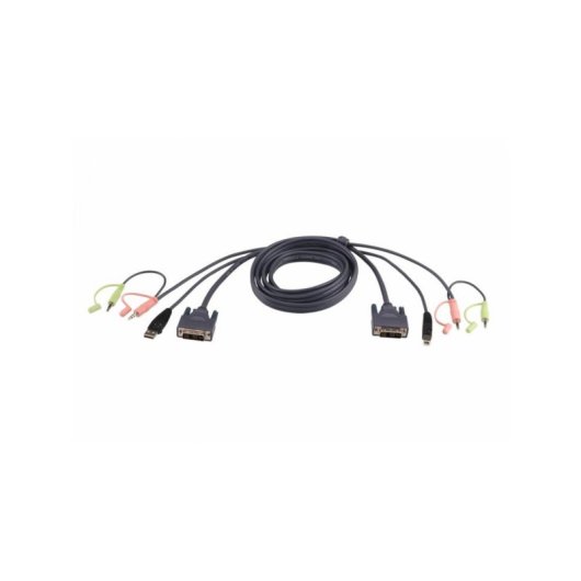 Cable KVM ATEN DVI-D USB Dual Link de 1,8 m Negro