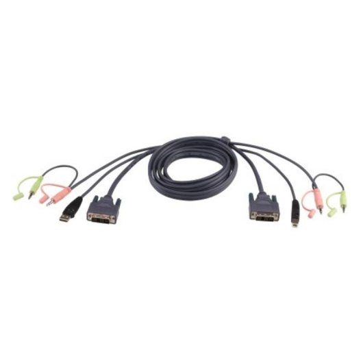 Cable KVM ATEN DVI-D USB Dual Link de 1,8 m Negro