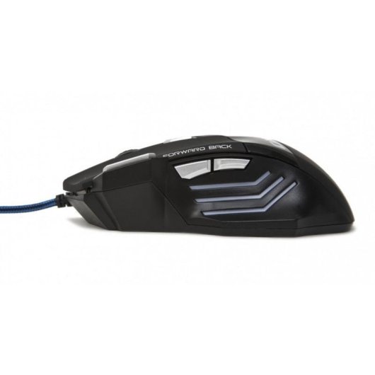 Ratón Catkil Alpha USB tipo A 2400 DPI Ambidextro Negro con Iluminación
