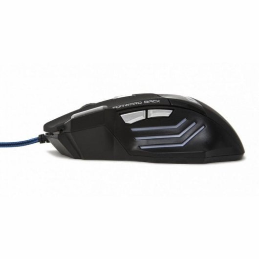 Ratón Catkil Alpha USB tipo A 2400 DPI Ambidextro Negro con Iluminación
