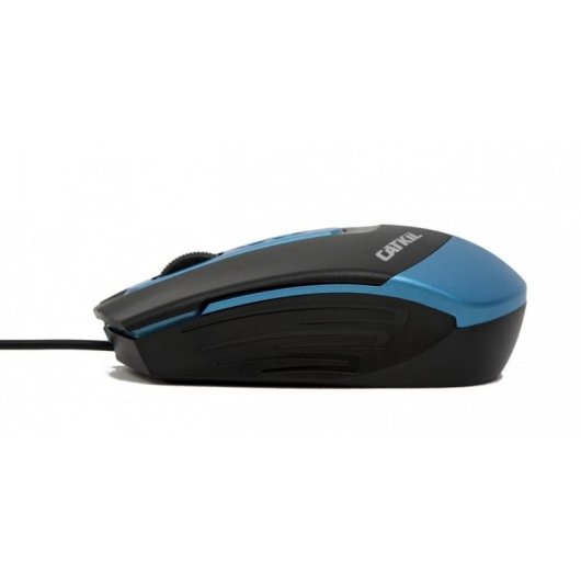 Ratón Catkil Dallas Óptico USB Tipo A 1000 DPI Negro Azul Plug&Play