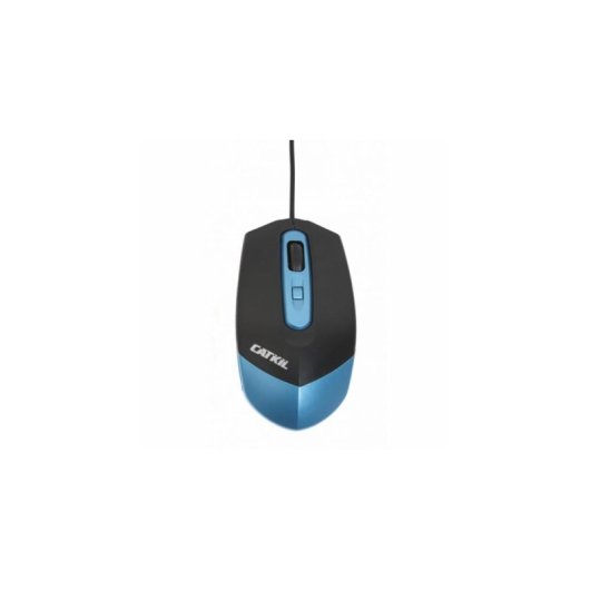 Ratón Catkil Dallas Óptico USB Tipo A 1000 DPI Negro Azul Plug&Play