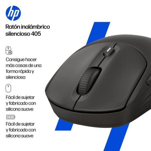 Souris HP 405 Quiet Wireless Bluetooth RF 1200 DPI Noir Ambidextre