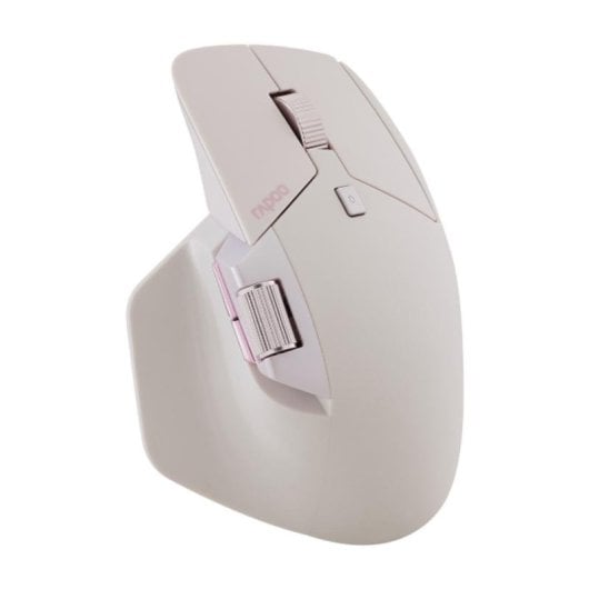 Ratón Rapoo MT760L Wireless Bluetooth 3200 DPI Rosa 8 Botones Recargable