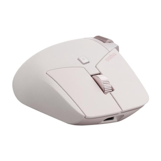Ratón Rapoo MT760L Wireless Bluetooth 3200 DPI Rosa 8 Botones Recargable