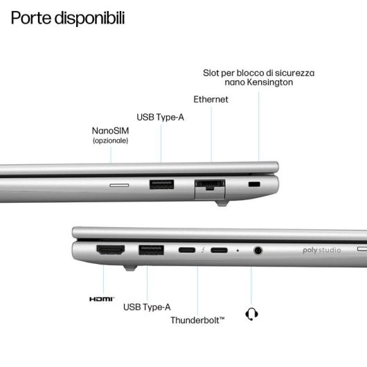 Portátil HP EliteBook 6 G1i 16" Intel Core Ultra 5 225U 24GB 512GB SSD Windows 11 Pro Intel Gráficos lector de huellas