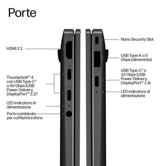 Portatile HP EliteBook X G2i 14" Intel Core Ultra 7 358H 32GB 1TB SSD Intel Arc Graphics Windows 11 Pro