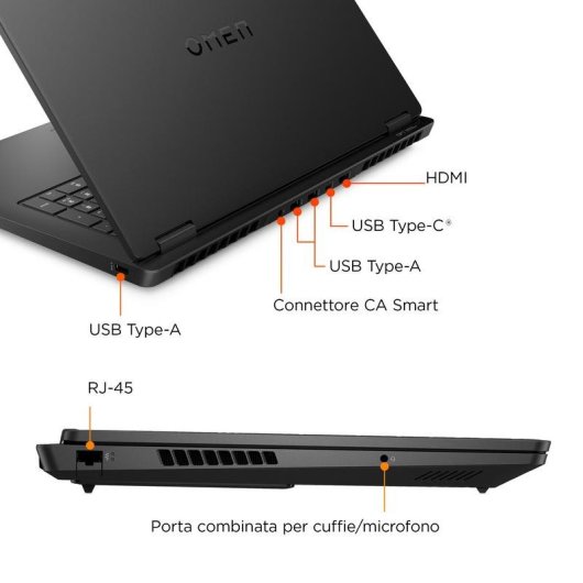 Portatile HP OMEN Gaming 17-db1001nlx 17.3" AMD Ryzen AI 7 32GB 1TB SSD RTX 5070 Windows 11