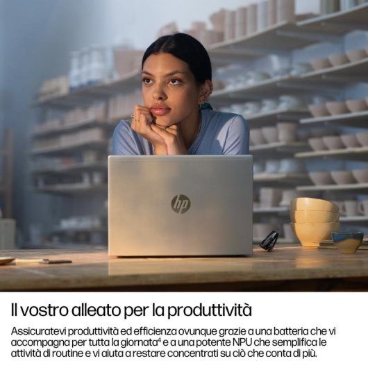 HP ProBook 4 G1q Portatile 14" Snapdragon X1-26-100 16GB SSD 512GB Adreno GPU Windows 11 Pro Schermo WUXGA