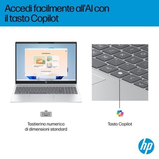 Portatile HP OmniBook 5 AI 16-af1007nlx 16" Intel Core Ultra 7 255U 16GB 1TB SSD Intel Graphics Windows 11