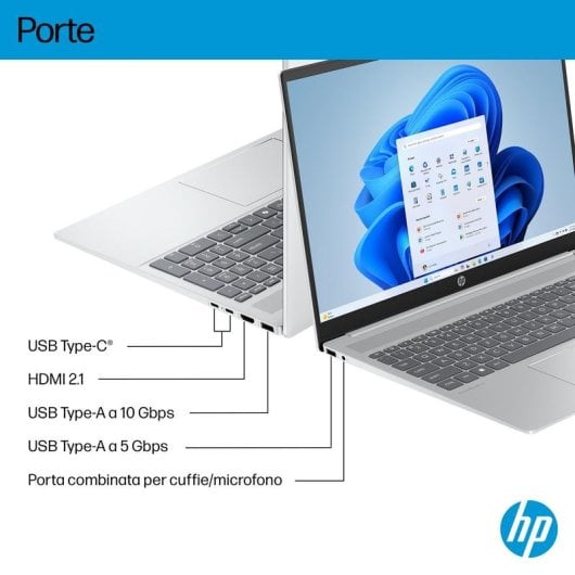 Portatile HP OmniBook 5 AI 16-af1007nlx 16" Intel Core Ultra 7 255U 16GB 1TB SSD Intel Graphics Windows 11