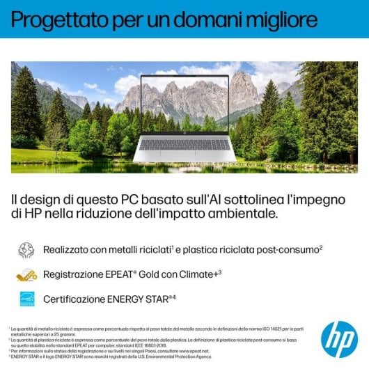 Portatile HP OmniBook 5 AI 16-af1007nlx 16" Intel Core Ultra 7 255U 16GB 1TB SSD Intel Graphics Windows 11