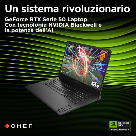 Portatile HP OMEN Gaming 17-db1000nlx 17,3" AMD Ryzen AI 9 365 32GB 1TB SSD RTX 5070 Windows 11