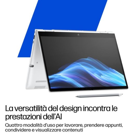 HP EliteBook 8 Flip G1i Portatile 13,3" Intel Core Ultra 7 255U 32GB 1TB SSD Grafica Intel Windows 11 Pro tastiera retroilluminata