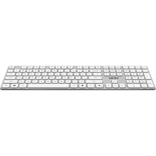 Teclado MSI FORGE K210 W sem fios branco com rato incluído
