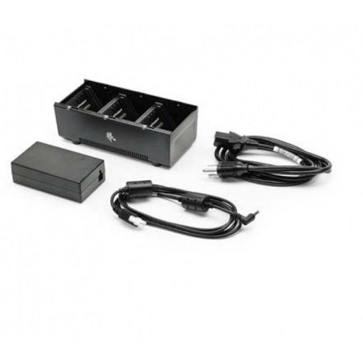 Cargador de baterías Zebra SAC-MPP-3BCHGEU1-01 Interior 3 Bahías Negro