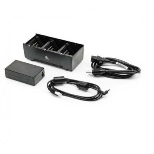 Cargador de baterías Zebra SAC-MPP-3BCHGEU1-01 Interior 3 Bahías Negro