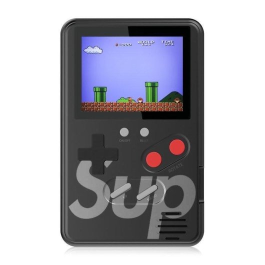 Dam Electronics Consola Portátil Retro 500 Spiele 2.4 Zoll Plug and Play Schwarz