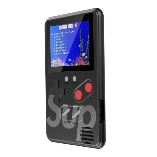 Dam Electronics Consola Portátil Retro 500 Spiele 2.4 Zoll Plug and Play Schwarz