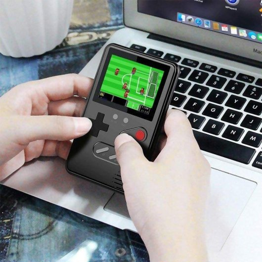 Dam Electronics Consola Portátil Retro 500 Spiele 2.4 Zoll Plug and Play Schwarz