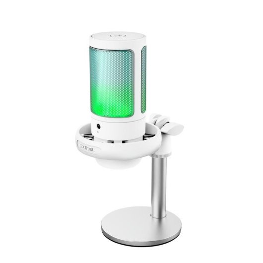 Microphone Trust GXT 238W Auron USB cardioïde avec éclairage RGB et filtre antipop
