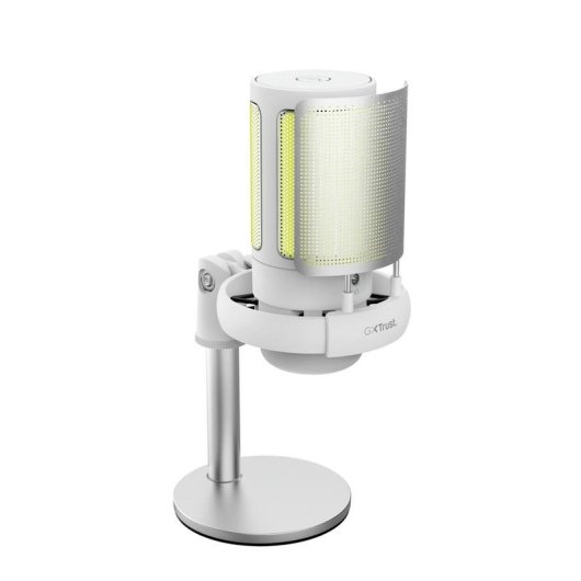 Microphone Trust GXT 238W Auron USB cardioïde avec éclairage RGB et filtre antipop