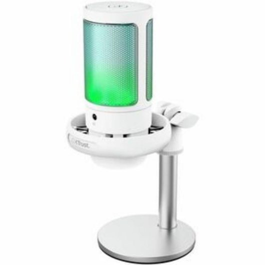 Microphone Trust GXT 238W Auron USB cardioïde avec éclairage RGB et filtre antipop