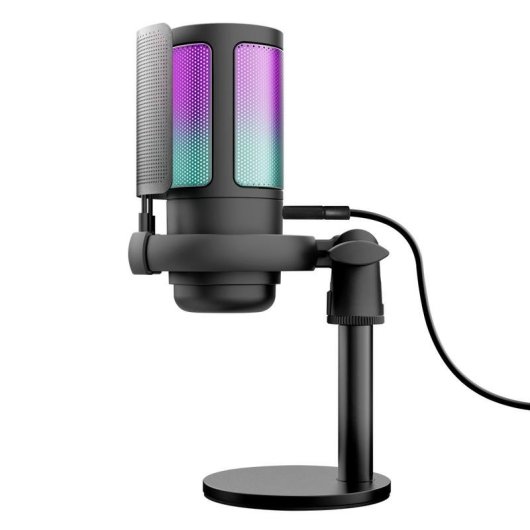 Mikrofon Trust GXT 238 Auron USB cardioid mit RGB-Beleuchtung und Popfilter