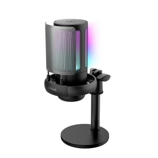 Mikrofon Trust GXT 238 Auron USB cardioid mit RGB-Beleuchtung und Popfilter