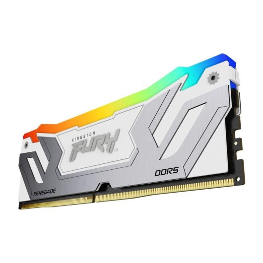 Memória RAM Kingston FURY Renegade RGB 24GB 1x24GB DDR5 8400MHz CL40 Branco XMP