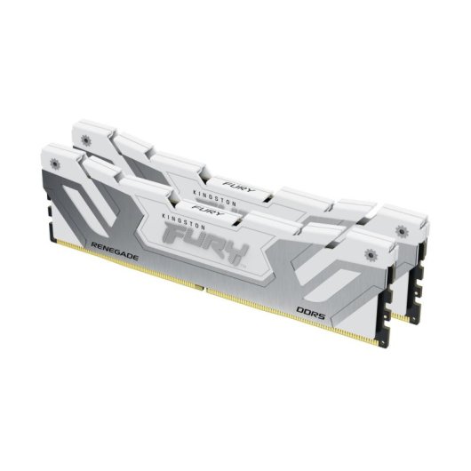 Memoria RAM Kingston FURY Renegade 48GB 2x24GB DDR5 8400MHz CL40 CUDIMM Blanca XMP