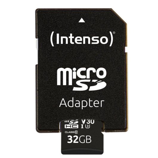 Tarjeta MicroSD Intenso 3433480 32 GB Clase 10 UHS-I V30 100 MB/s
