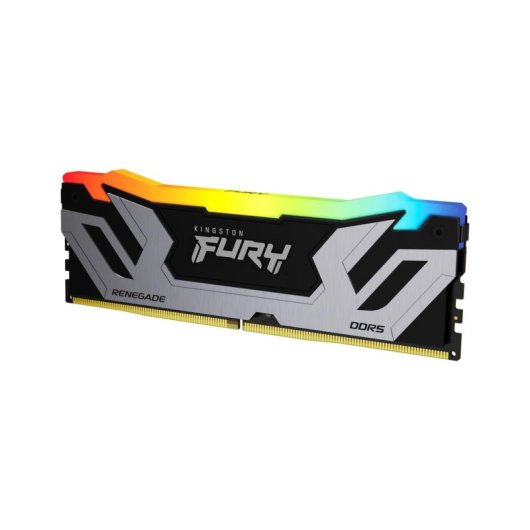 Memoria RAM Kingston FURY Renegade RGB 48GB 2x24GB DDR5 8400MHz CL40 CUDIMM Plata