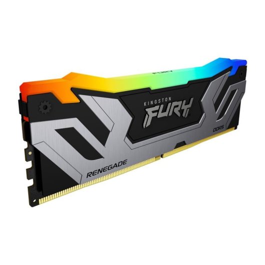 Memoria RAM Kingston FURY Renegade RGB 48GB 2x24GB DDR5 8400MHz CL40 CUDIMM Plata