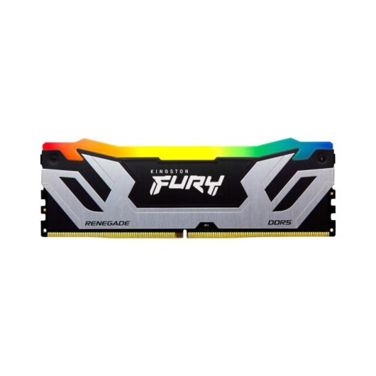 Memoria RAM Kingston FURY Renegade RGB 48GB 2x24GB DDR5 8400MHz CL40 CUDIMM Plata