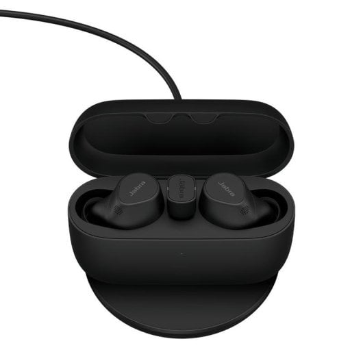 Auriculares Jabra Evolve2 Buds inalámbricos Bluetooth con Cancelación Activa de Ruido y carga inalámbrica negros