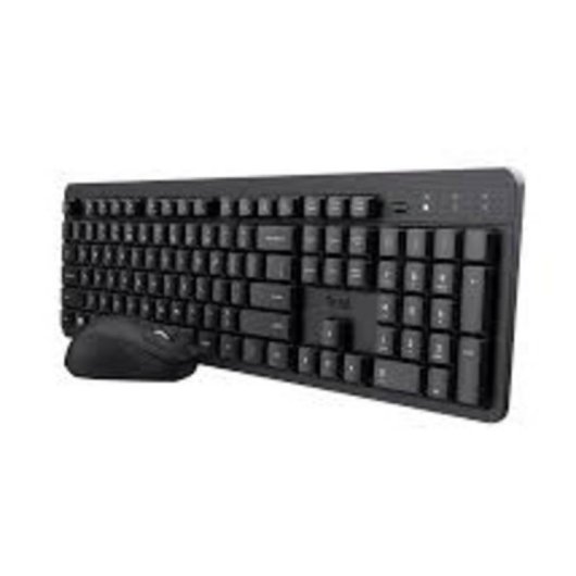 Teclado Trust Ody II membrana inalámbrico con ratón y batería AAA
