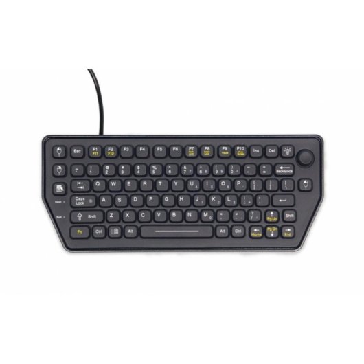 Clavier Gamber-Johnson 7300-0171 Mini filaire USB rétroéclairage rouge