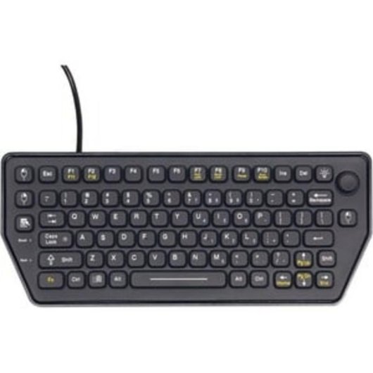 Clavier Gamber-Johnson 7300-0171 Mini filaire USB rétroéclairage rouge