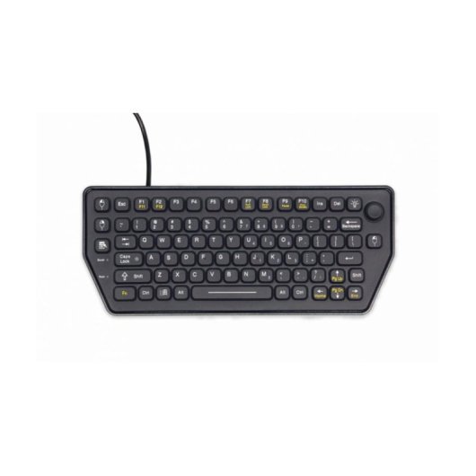 Clavier Gamber-Johnson 7300-0171 Mini filaire USB rétroéclairage rouge