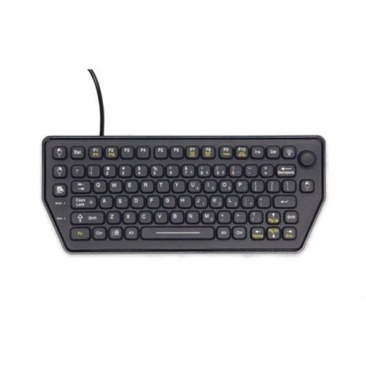 Clavier Gamber-Johnson 7300-0171 Mini filaire USB rétroéclairage rouge