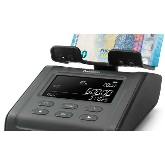 Contador de billetes Safescan 6165 G3 Universal Portátil Corriente alterna y Baterías